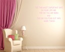 The Two Most Important Days Quotes Wall  Art Stickers
